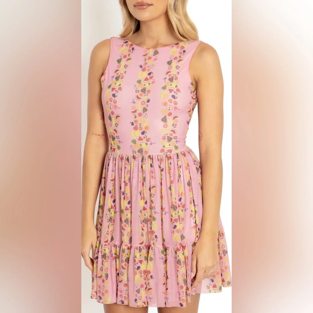 Blackmilk Lickable Wallpaper Bow Back Dress - Limited - Picture 2 of 8